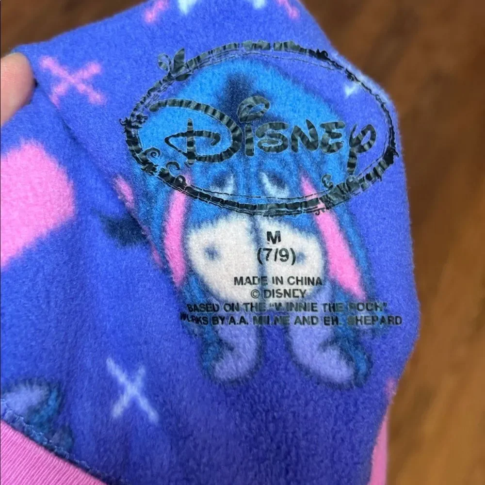 Disney Eeyore Purple pajamas, pink Hearts, Snowflakesr, 7/9 - Picture 4 of 4